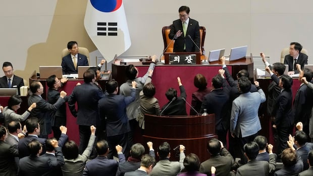 The South Korean opposition voted for the impeachment of the acting president