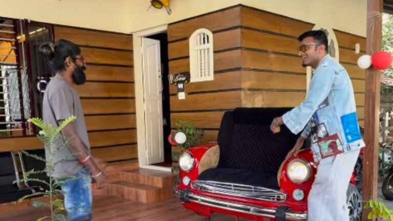 Kerala’s motorbike-lover designs his dream home using spare parts and bike components; Here’s how it looks in viral video