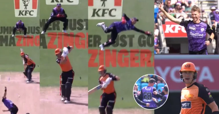 WATCH: Finn Allen’s incredible one-handed catch from Ben McDermott in BBL 2024-25