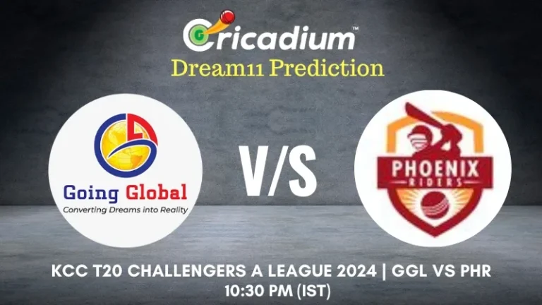 GGL vs PHR Dream11 Prediction 44th T20I KCC T20 Challengers A League 2024