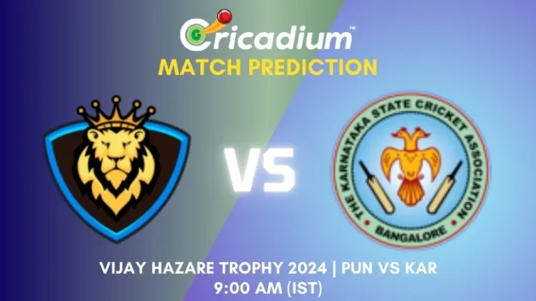 Vijay Hazare Trophy 2024 Group C PUN vs KAR Match Prediction