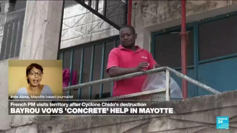 The French Prime Minister visited Mayotte after the Chido cyclone