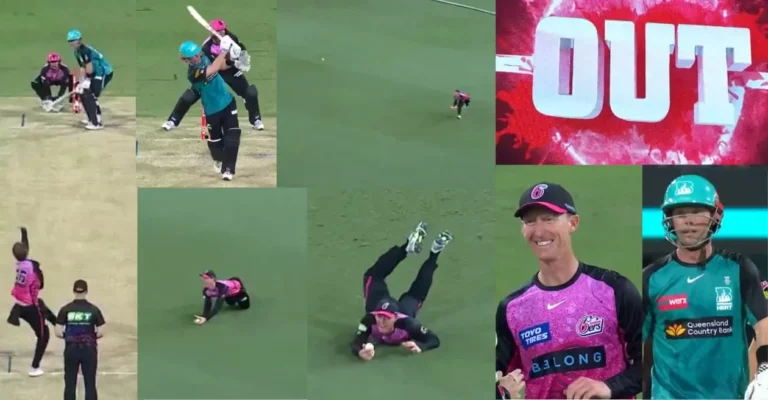 WATCH: Jordan Silk takes a parasol to dismiss Jimmy Peirson in BBL 2024-25
