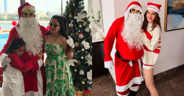 MS Dhoni turns Santa Claus for his family and Kriti Sanon, Christmas celebration pictures go viral