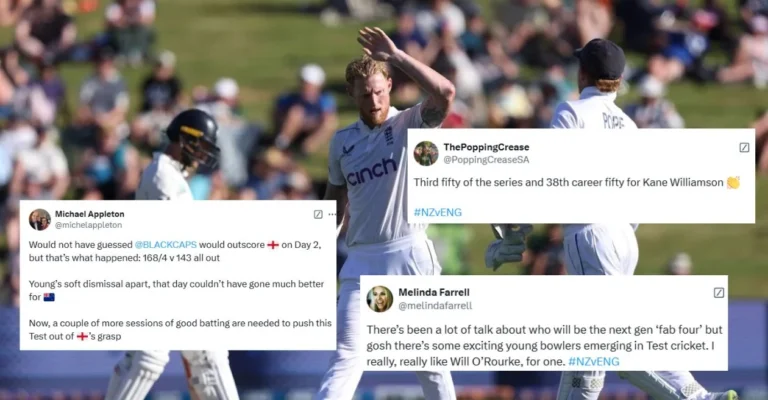 Twitter Reactions: New Zealand take control despite Ben Stokes’ late England strikes on Day 2 of Hamilton Test