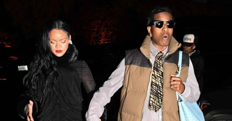 Rihanna and ASAP Rocky Swaggy Couple Style: Photo