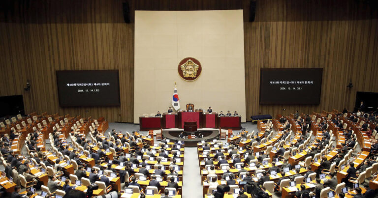 South Korean President Yoon Suk Yeol was impeached by parliament two weeks after declaring a short-term martial law.