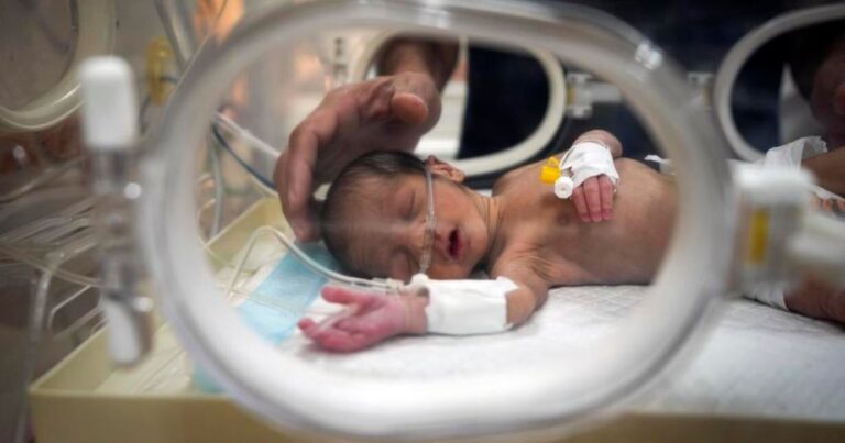 Gazan babies struggle with hypothermia as temperatures drop and war rages around them