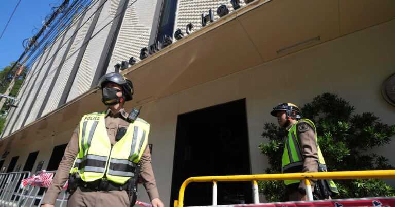 At least 2 Americans died in a fire at a hotel in Bangkok near the famous Khao San Road in the Thai capital.