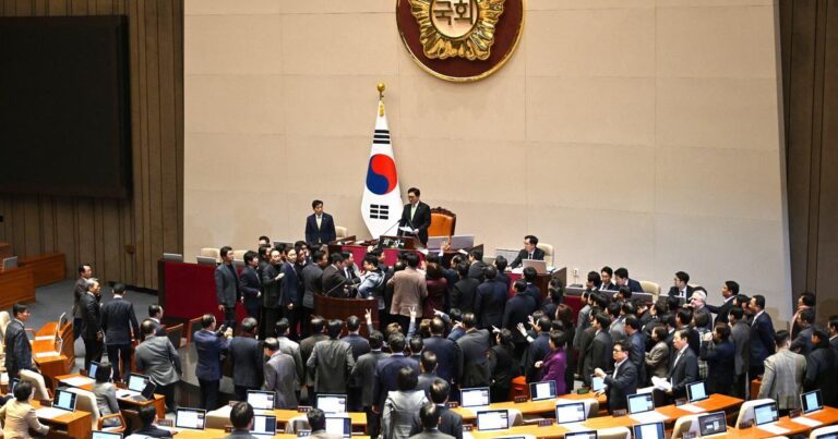 South Korea’s acting president, Han Duk-su, has been impeached by opposition lawmakers