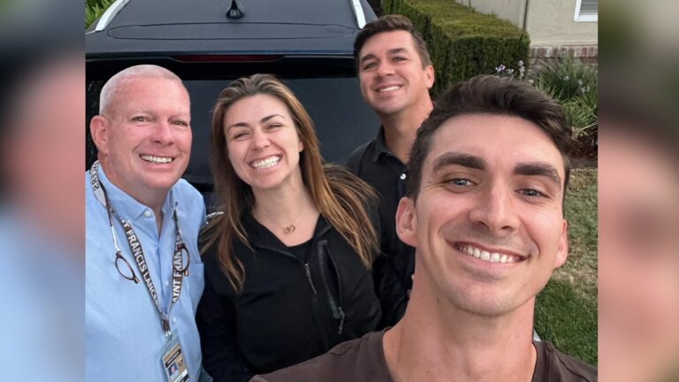 Siblings from California surprise their dad with a nostalgic last drive to work before he retires