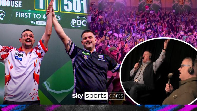 These camera angles… How the Ally Pally crowd reacted to THIS nine-dart Heta!