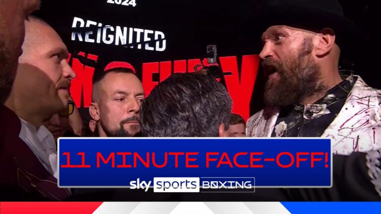 Usyk-Fury broke away after MAMMOTH’S LOOK! The most intense head-to-head ever