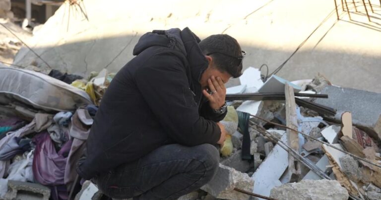 The Palestinian man is traveling home in Gaza after a 15-month war
