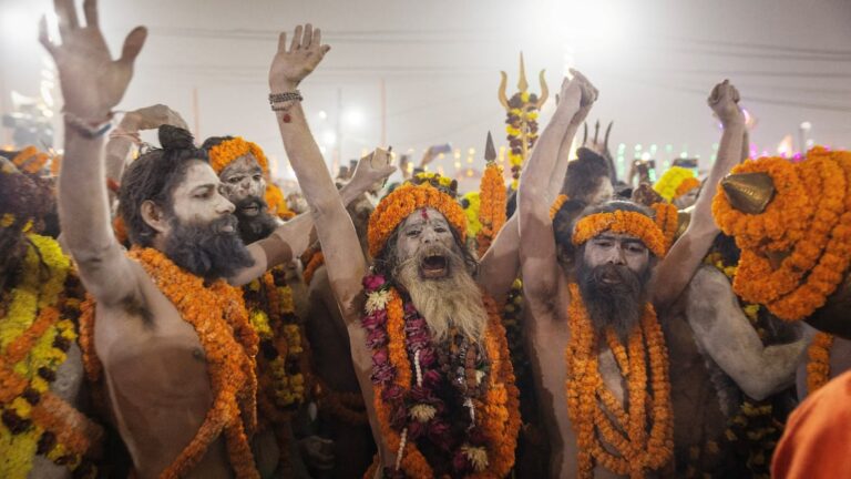 Millions of people gather in northern India for a massive 6-week Hindu festival