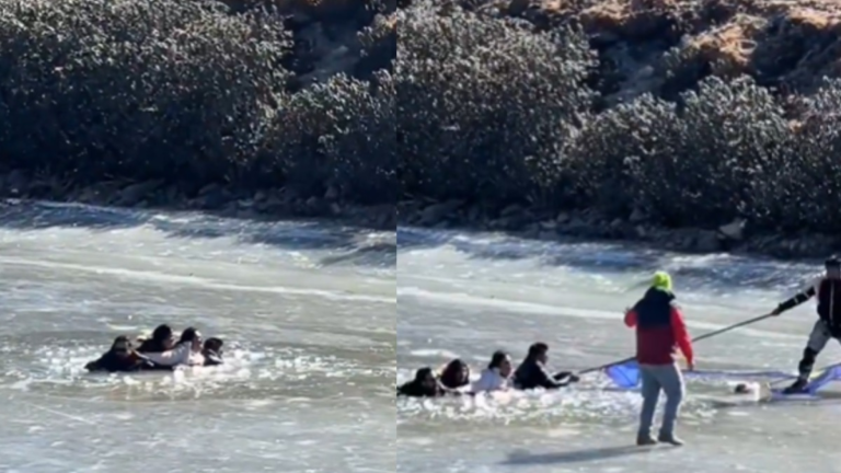 ‘Safety is important’: Kiren Rijiju shares video of tourists stranded in frozen lake in Arunachal Pradesh