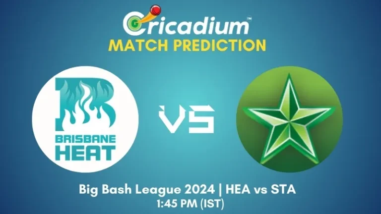 BBL 2024-25 Match 19 HEA vs STA Match Prediction