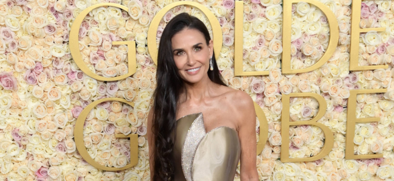 Demi Moore won her first Golden Globe