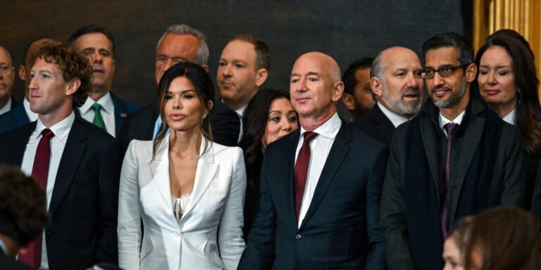 Jeff Bezos’ fiancée Lauren Sánchez is being slammed for her inauguration outfit—igniting Gen Z’s ‘office siren’ debate and what’s appropriate for work