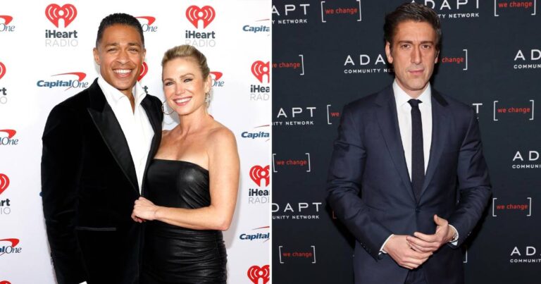 TJ Holmes and Amy Robach defend David Muir after the vaccination scandal