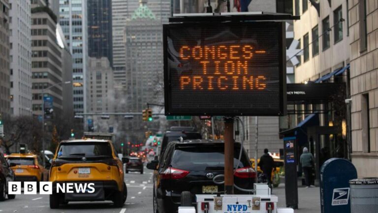 New York traffic slows after $9 congestion charge