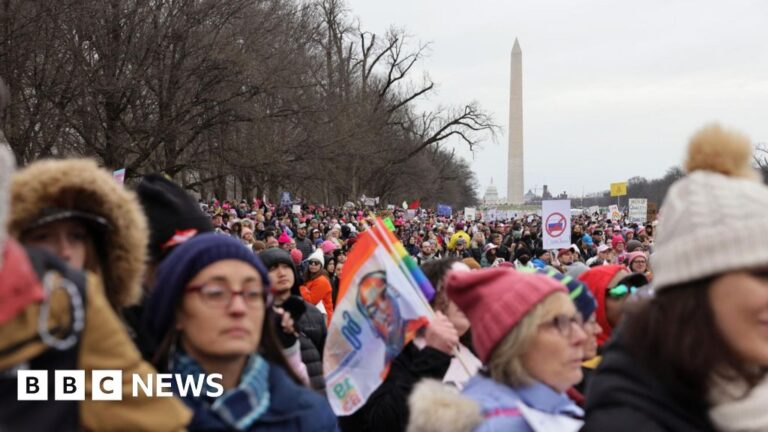 The People’s March brings thousands of people to the streets of Washington