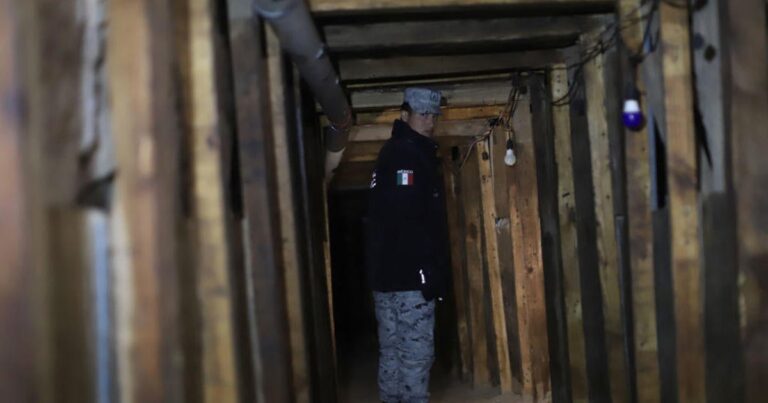 A secret tunnel found on the US-Mexico border has been closed