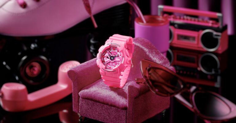 Now there is a watch with the topic with Barbie and we want in