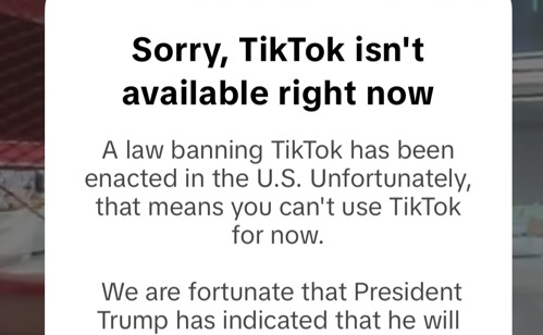 TikTok shouts out Trump as app goes dark for millions of users across US