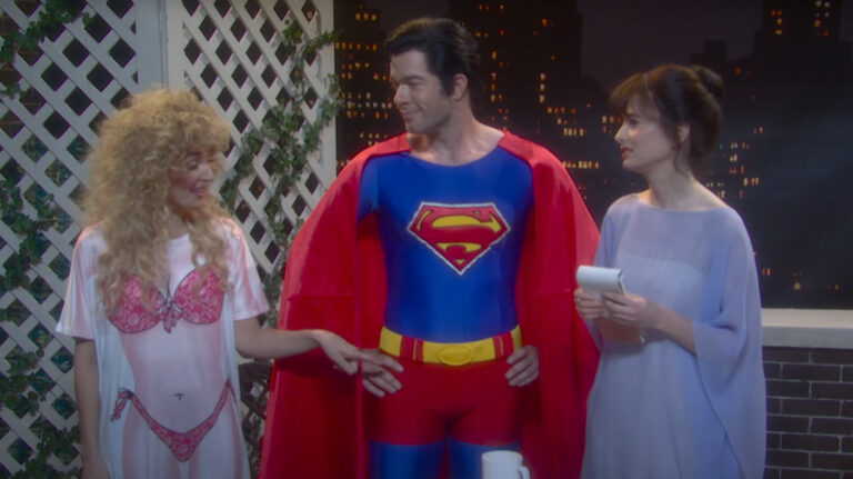 Spider-Verse star John Mulaney transforms into Superman in SNL cut