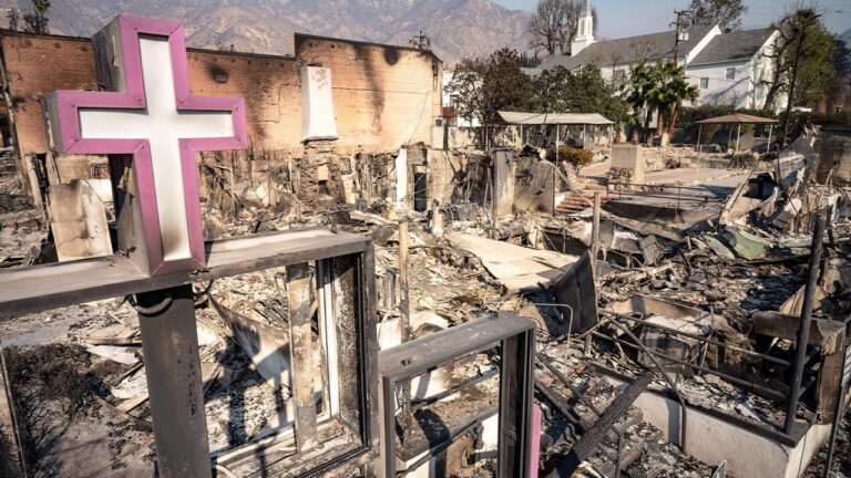 Altadena Church meetings based on the back of faith after the Eaton fire was destroyed