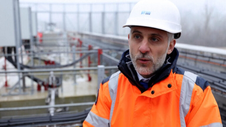 A huge flood control device has been built upstream of Paris