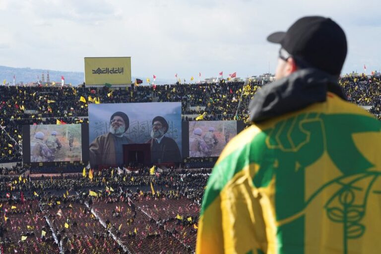 Tens of thousands mourn Hezbollah's slain leader Nasrallah in mass funeral