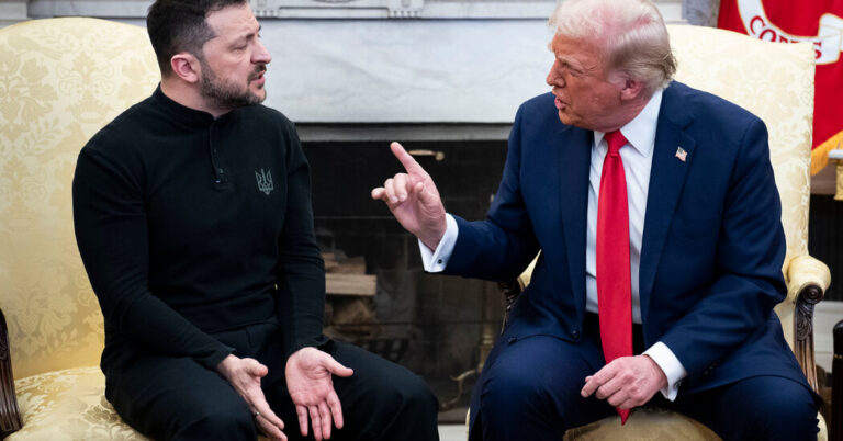 Trump gives Zelensky on the White House Maple Exchange