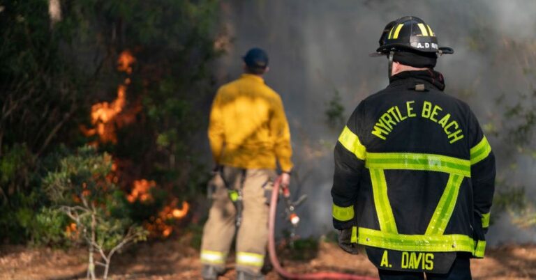 Wild fires are one of the lasting heritage of hurricane Helen