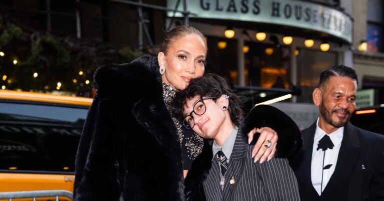 Jennifer Lopez leads baby Emma at Broadway Open Open