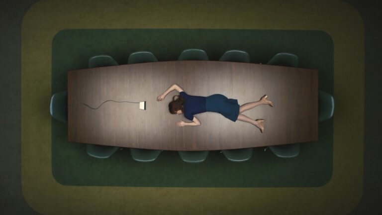 Originally pilot episode Severance was a different inini that woke up on the table