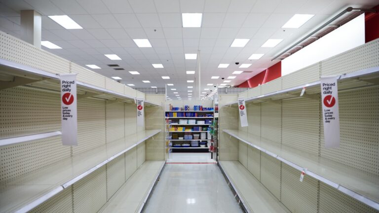Blank shelves, traffic drawing causes Apollo’s trade war chart