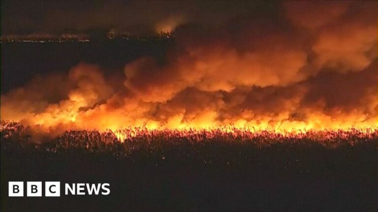Residents run like a wild burning burning in New Jersey