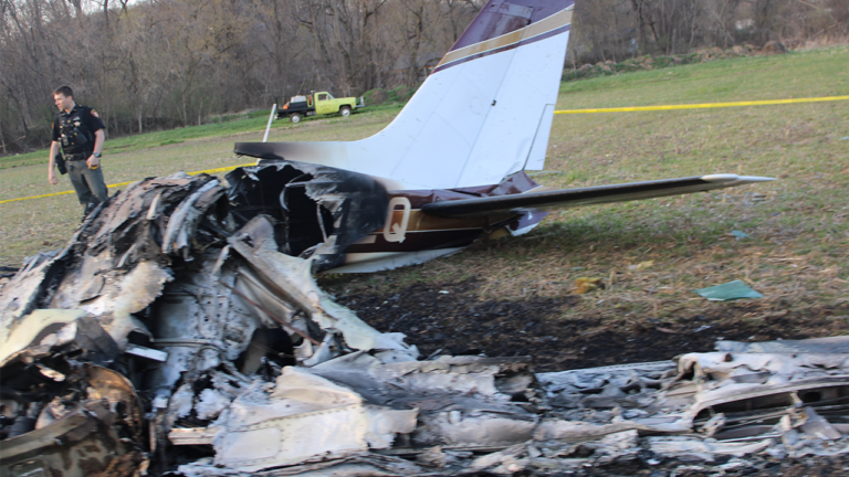 Ohio State Highway Patrol, a pilot investigating a small plane crash