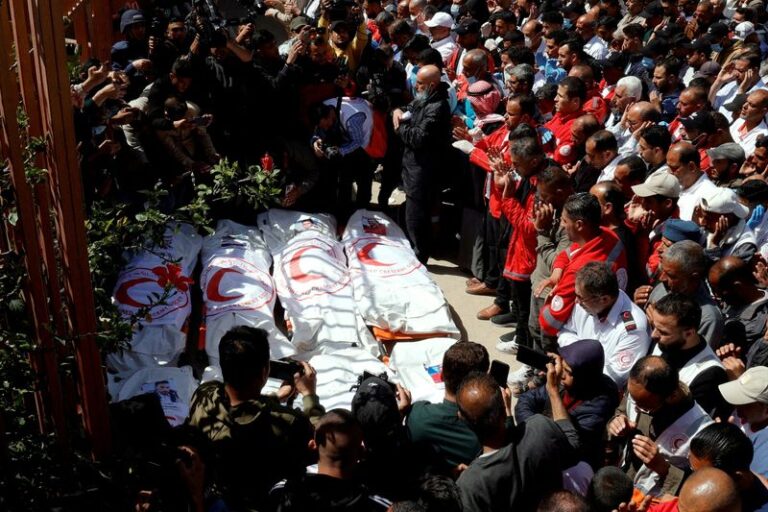 Israeli military changes initial account of Gaza aid worker killings