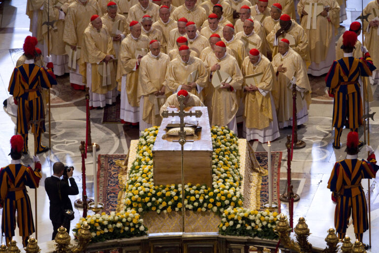 What happens after a Pope’s dead?