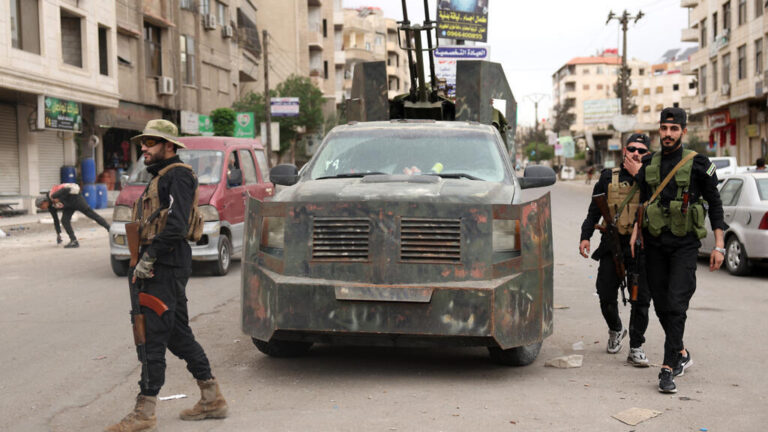 Israel vacates next to the President Palace of Damascus after violence