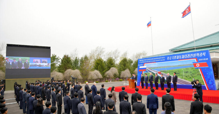 North Korea and Russia first build a border road bridge