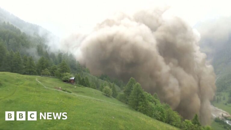 Swiss glacier collapse buries most of Blatten village