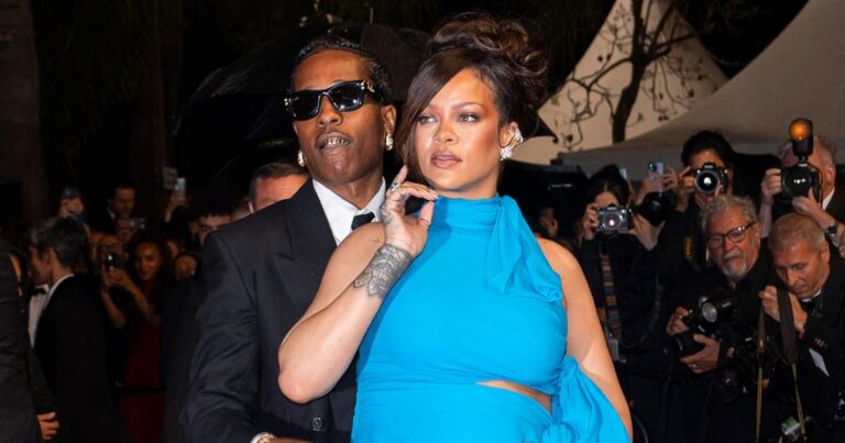 Pregnant Rihanna is stunned in cannes with a baby blow and bold views