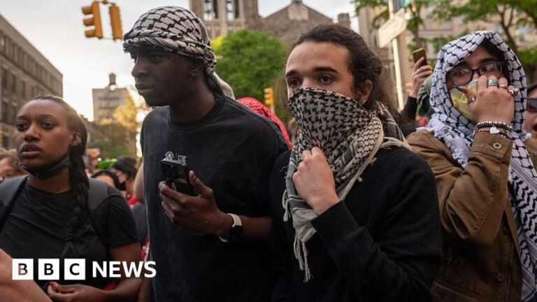 Dozens of Palestinian protesters were arrested at Columbia University