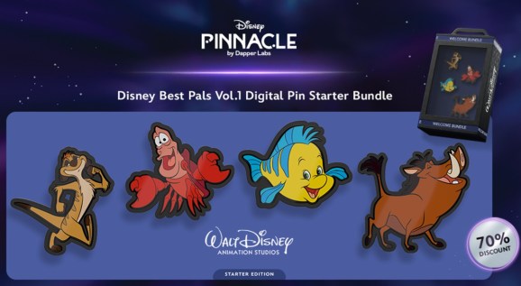 Disney+ launched a fan fins with Disney Pinnacle from Dapper Labs