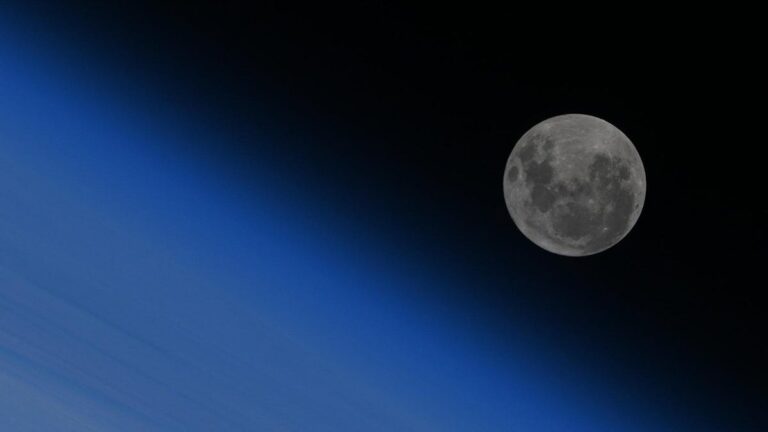 NASA’s astronaut clicks knockout views of the colorful moon in full bloom