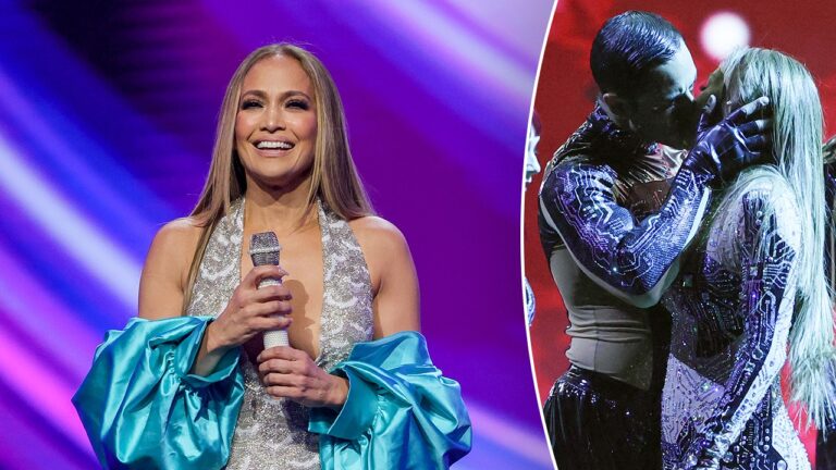 Jennifer Lopez, Stuns with Steamy Kisses during American Music Awards Performance